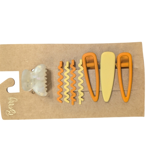 Berry | 8 Piece Hair Clip and Hairpins Set | Orange and Yellow | New - Picture 4 of 4